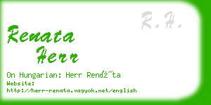 renata herr business card